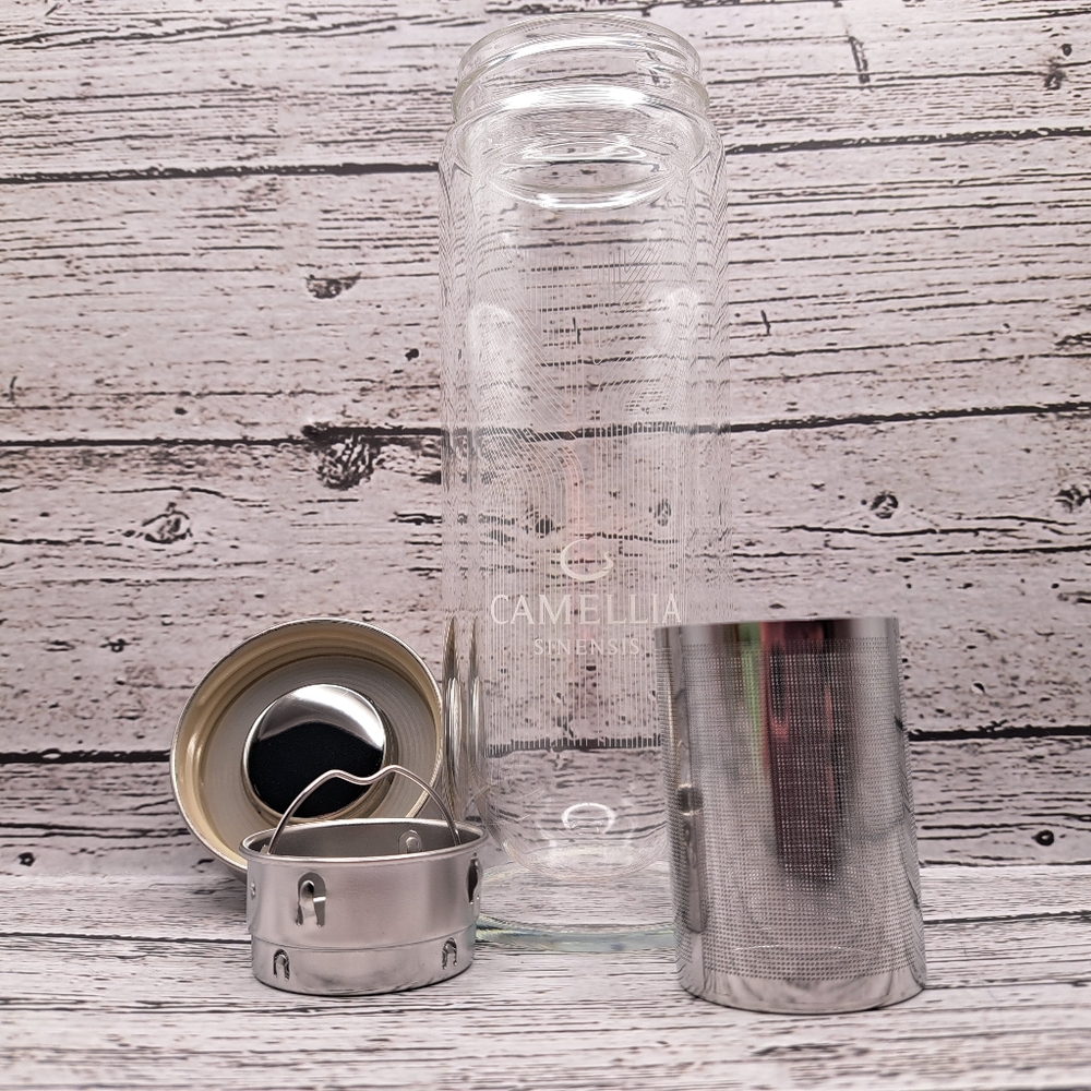 Camellia Sinensis Glass Tea Flask